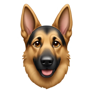 german shepard with airpods on sticker