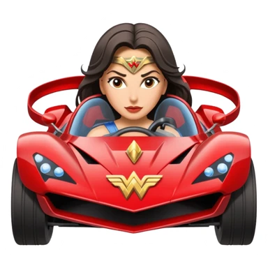 Wonder woman’s feminine features offroad capable long-travel suspension 4x4 racing no.86 hypercar  sticker