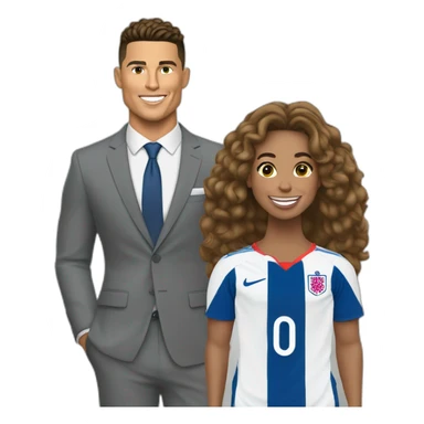 Ronaldo avec la reine d’Angleterre  sticker