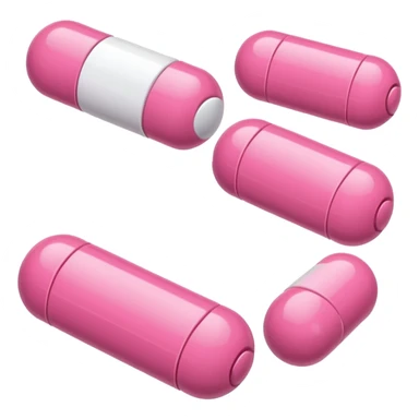pink and white medication sticker