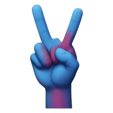 i need a peace sign but with the thumb included  sticker