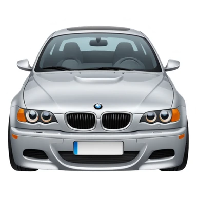 BMW 330ci car front view sticker