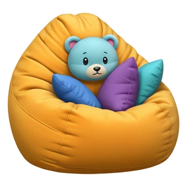 bean bag chair sticker