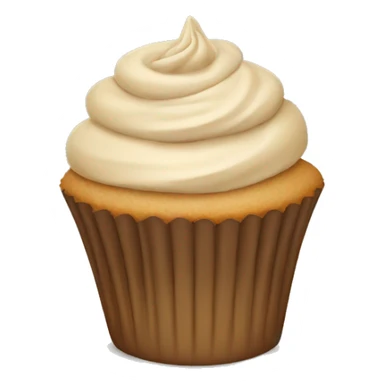 beige cupcake sticker