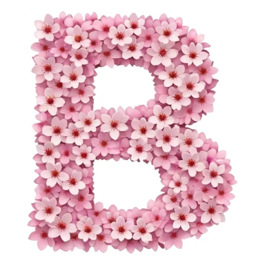 the number 25 made out of cherry blossoms sticker