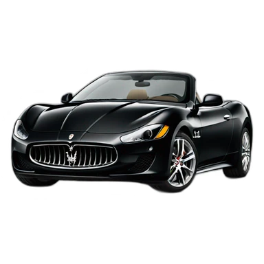 maserati black sticker