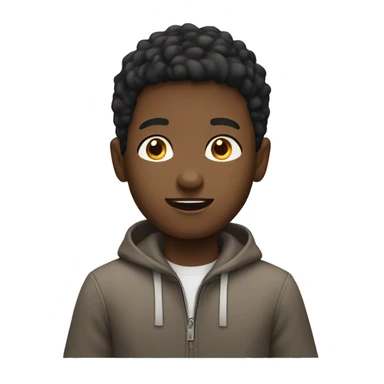 Boy telling someone something (skin color white) sticker