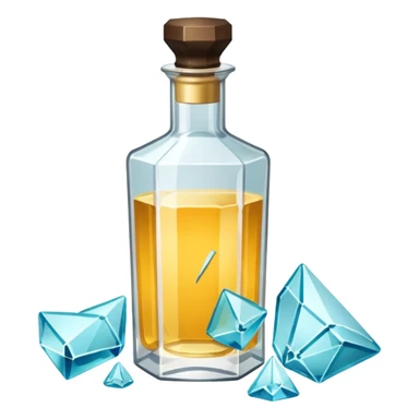 i want a shattered cologne with little pieces everywhere sticker