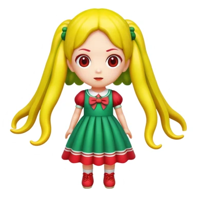 Squid Game giant doll from Red Light Green Light game sticker