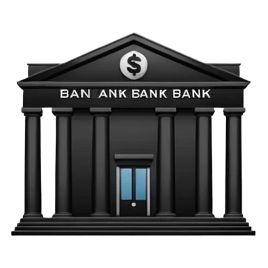 Emoji de banco estilo iOS OSEA UN BANCO, LA ESTRUCTURA NO UNA CARA sticker