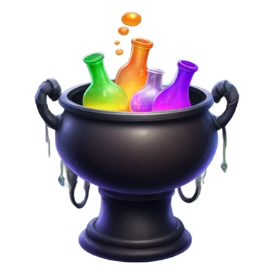 witches cauldron remove only flame from image empty  sticker