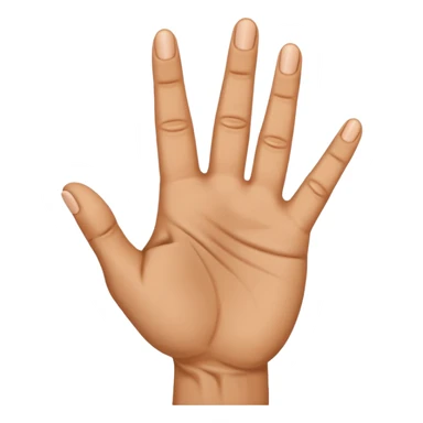 a finger holding up 3 fingers sticker