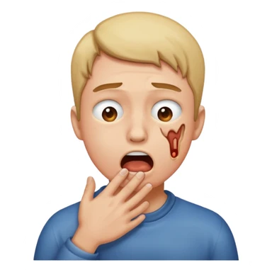 a person who is choking sticker