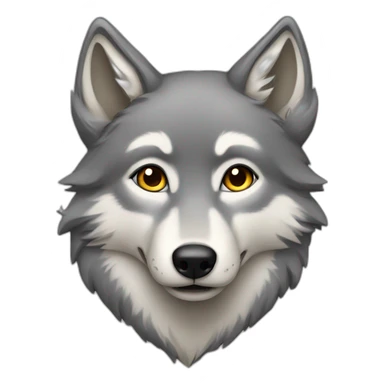 Female grey wolf  sticker