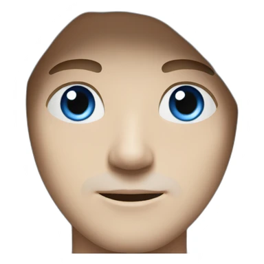 white man blue eyes with hood sticker