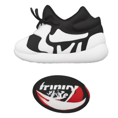 Nike logo black symbol sticker