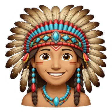 Native American emoji sticker