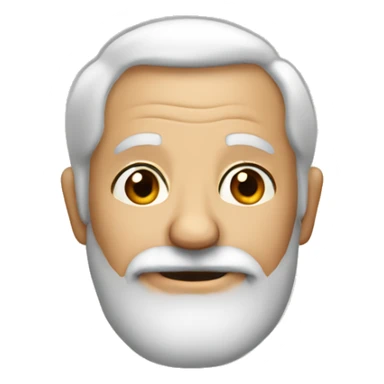 grandpa with a beard sticker
