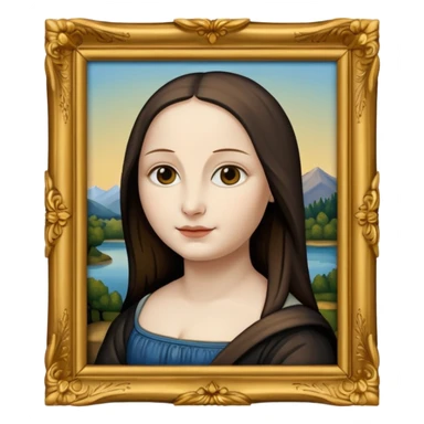 Mona Lisa in painting frame
















 sticker