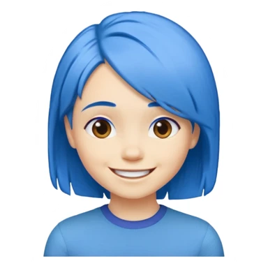 Joy (blue hair) from The Inside Out movie sticker