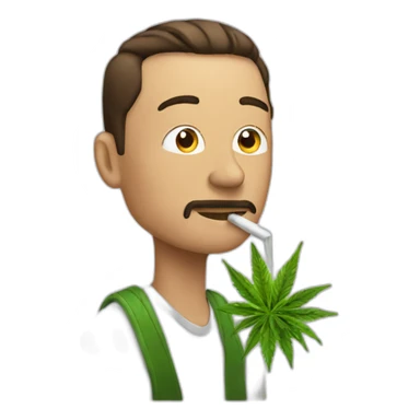 elon smoking weed sticker