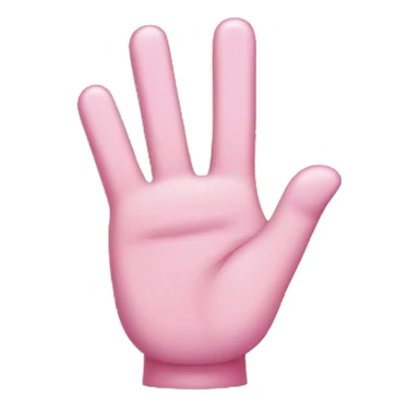 Pinkie finger with a face sticker