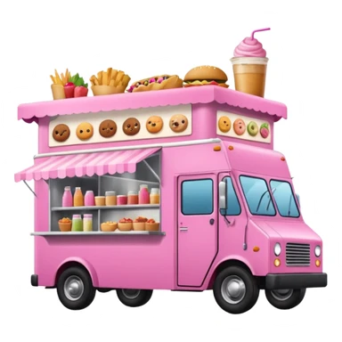 Festival Food Truck pink sticker