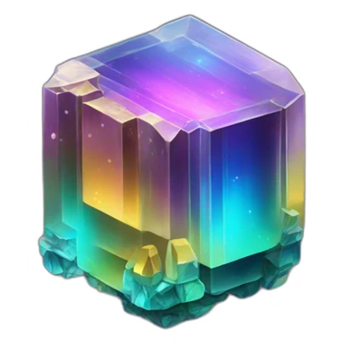 Bismuth crystal sticker