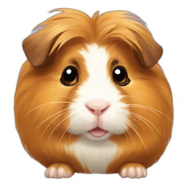 Golden abyssinian guinea pig sticker