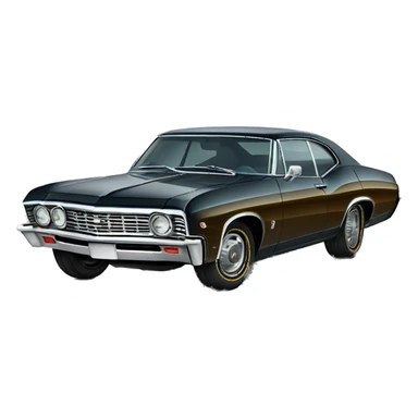 1967 Chevy impala car sticker