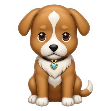 Um cachorro caramelo vestindo um terno sticker