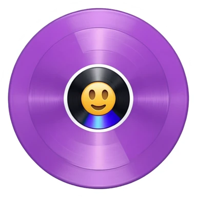 Mauve record  sticker