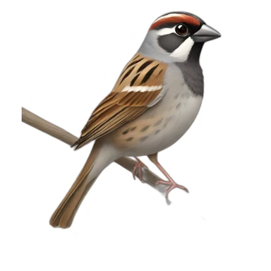 loughing sparrow sticker