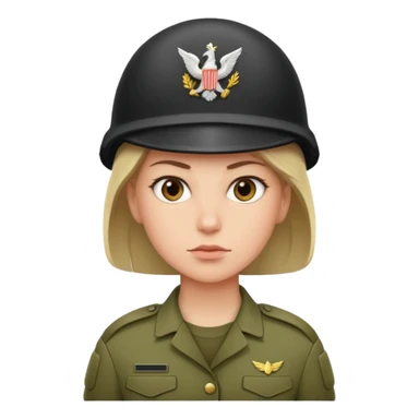 Female Soldier sticker