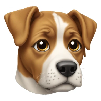 Charlotte face on a dog  sticker