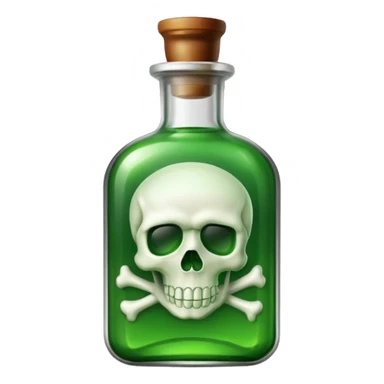 cyanide poison bottle sticker