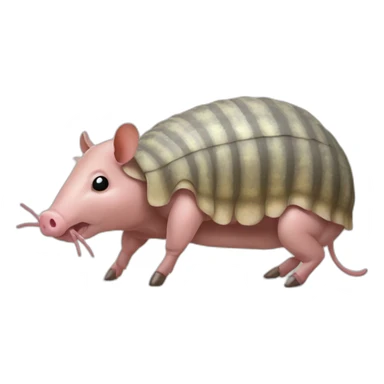 Mottled pig armadillo cow centipede insect sticker