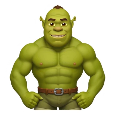 shrek gigachad sticker