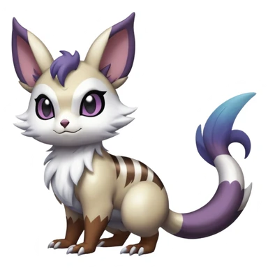 ShinyFurret-Absol-Noibat-Noivern-Hybrid (Full body) sticker