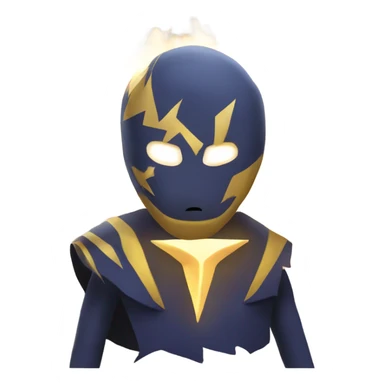 card with a lightning drew sticker