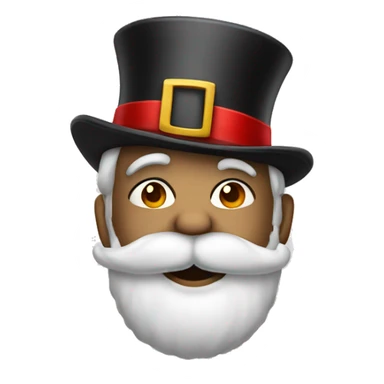 Santa in a top hat sticker
