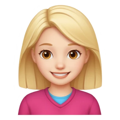 Cute girl for video sticker