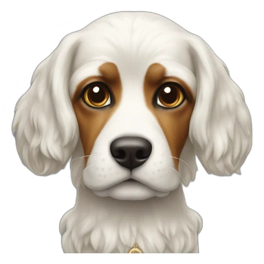 royal bourbon chien blanc sticker