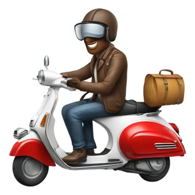 photographer in vespa piaggio sticker