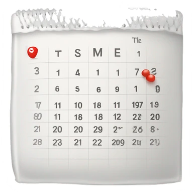 Calendar with December 8th marked on it sticker