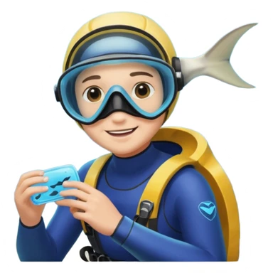 une personne qui est devant un aquarium où on peut carreser des raies menta sticker