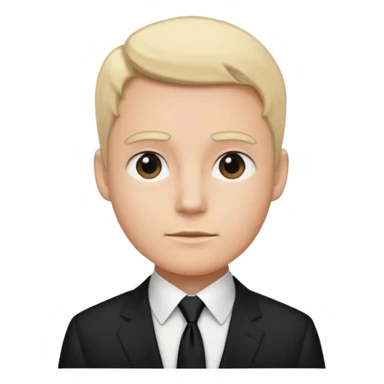 white shirt & black tie sticker