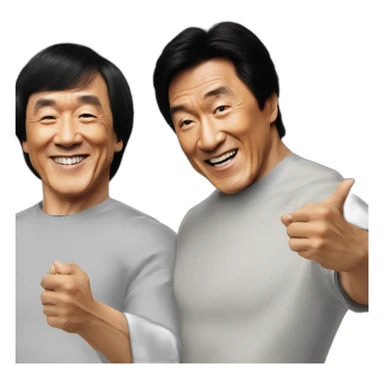 Jackie Chan with Eddie Murphy sticker