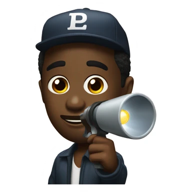 p diddy holding a flashlight  sticker