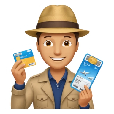 I will buy the flight ticket man sticker